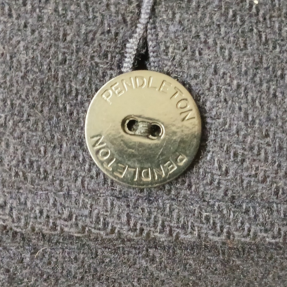 Pendleton Vintage Navy Wool Jacket With Button Fr… - image 4